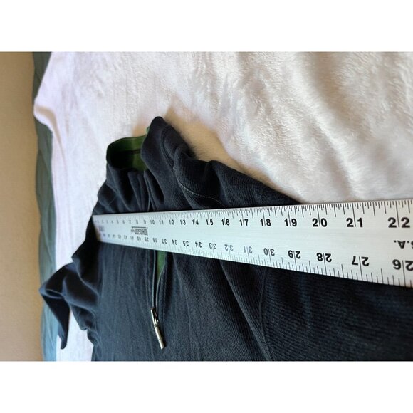 Tommy Bahama Mens Quarter Zip Reversible Pullover Sweatshirt Large Heather Blue - Picture 8 of 10